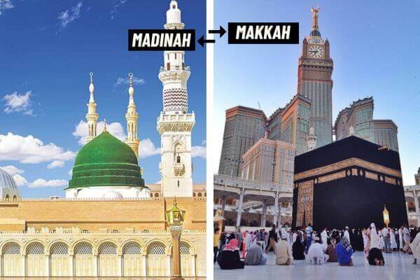 makkah to madinah distance