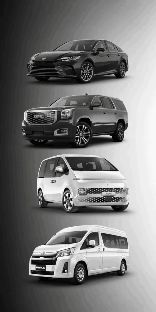 Our Fleet — Choose the Right Vehicle for Your Group